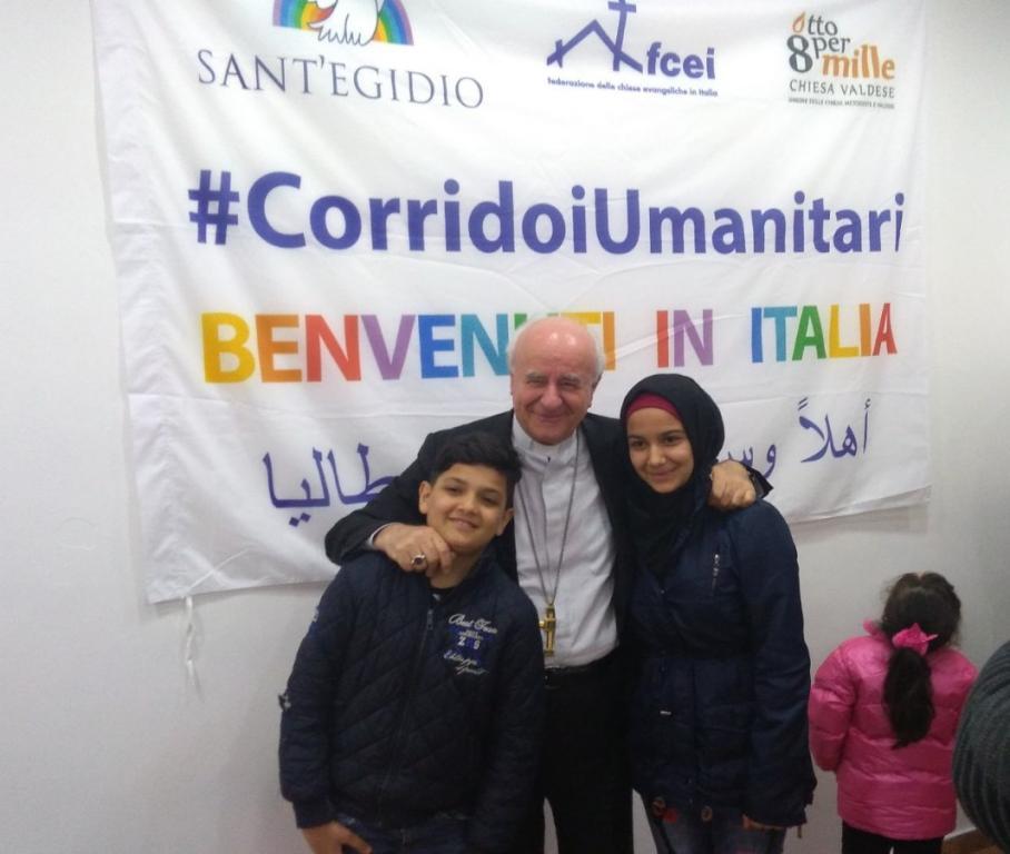 Au Liban, Mgr Vincenzo Paglia rencontre les réfugiés syriens et irakiens, dans l'attente de partir avec les couloirs humanitaires